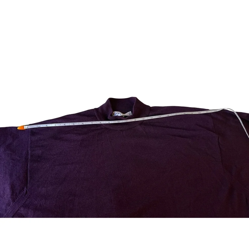 Gran Sasso Mock Neck Sweater Wool Silk Cashmere Blend - Picture 7 of 11